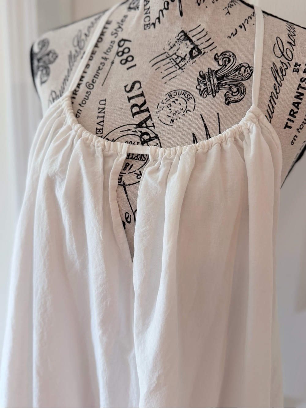 Zara White Cotton Eyelet Embroidery Halter Maxi Dress Large - Picture 4 of 11